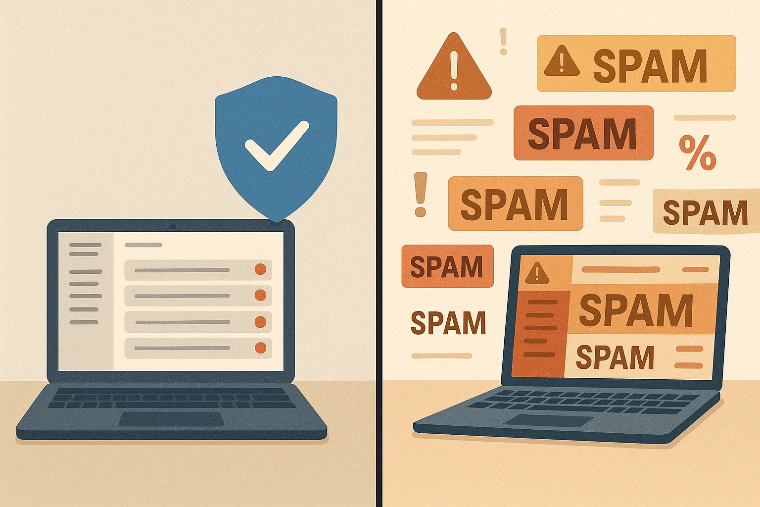 Clean vs Cluttered Inbox